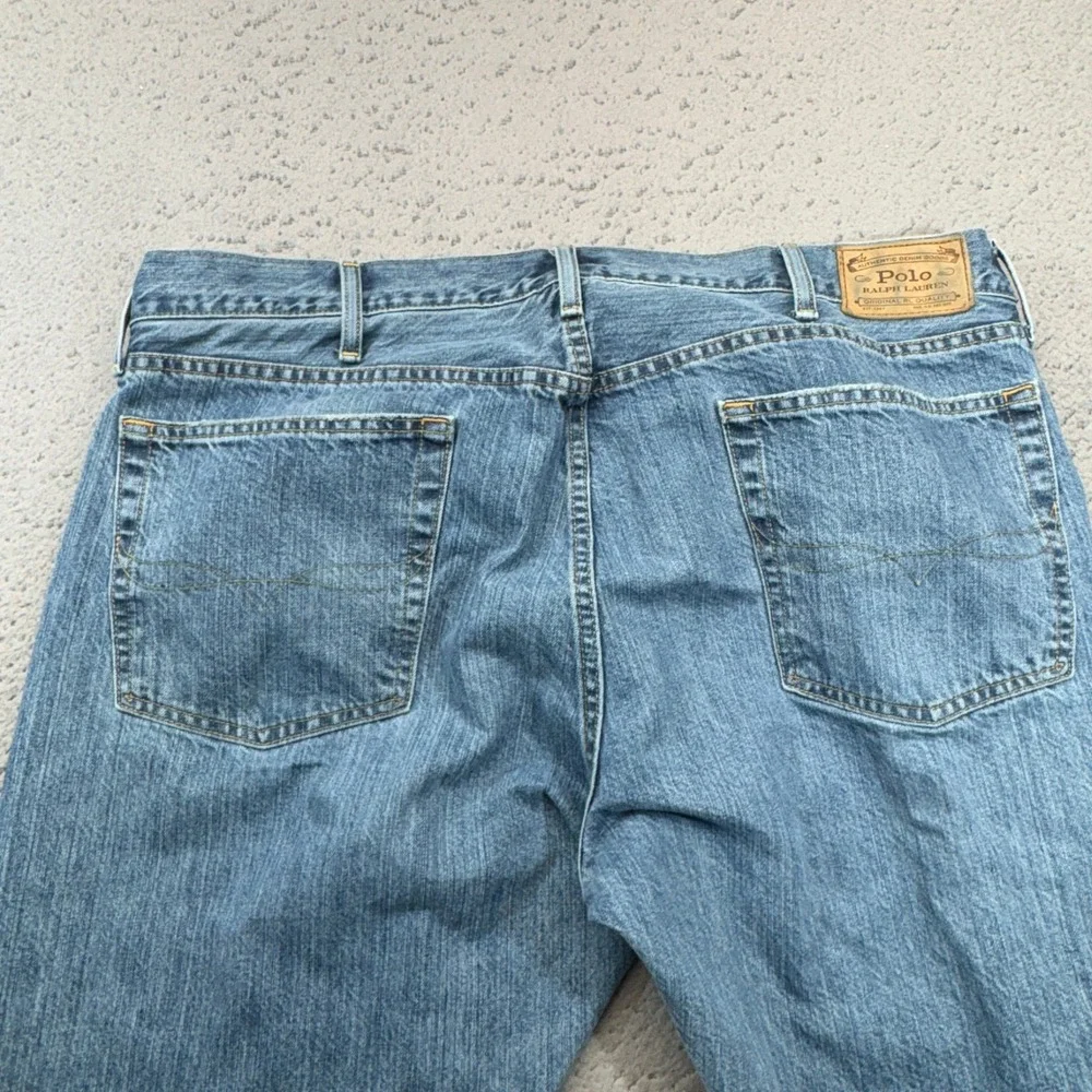 Polo Ralph Lauren Jeans Mens 40 Blue Hampton Relaxed Straight 5 Pocket Preppy